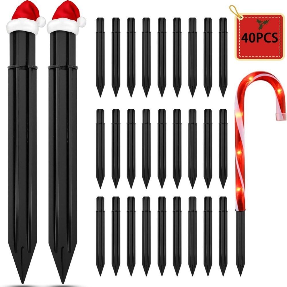 40 PCS Replacement Stakes for Lights & Decorations Outdoor NEW
